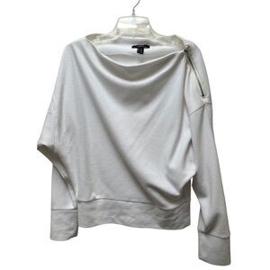 Forever 21 women’s white off the shoulder long sleeve top size Large #46-1917